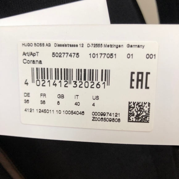 NWT BOSS womens black trench coat - Picture 6 of 8